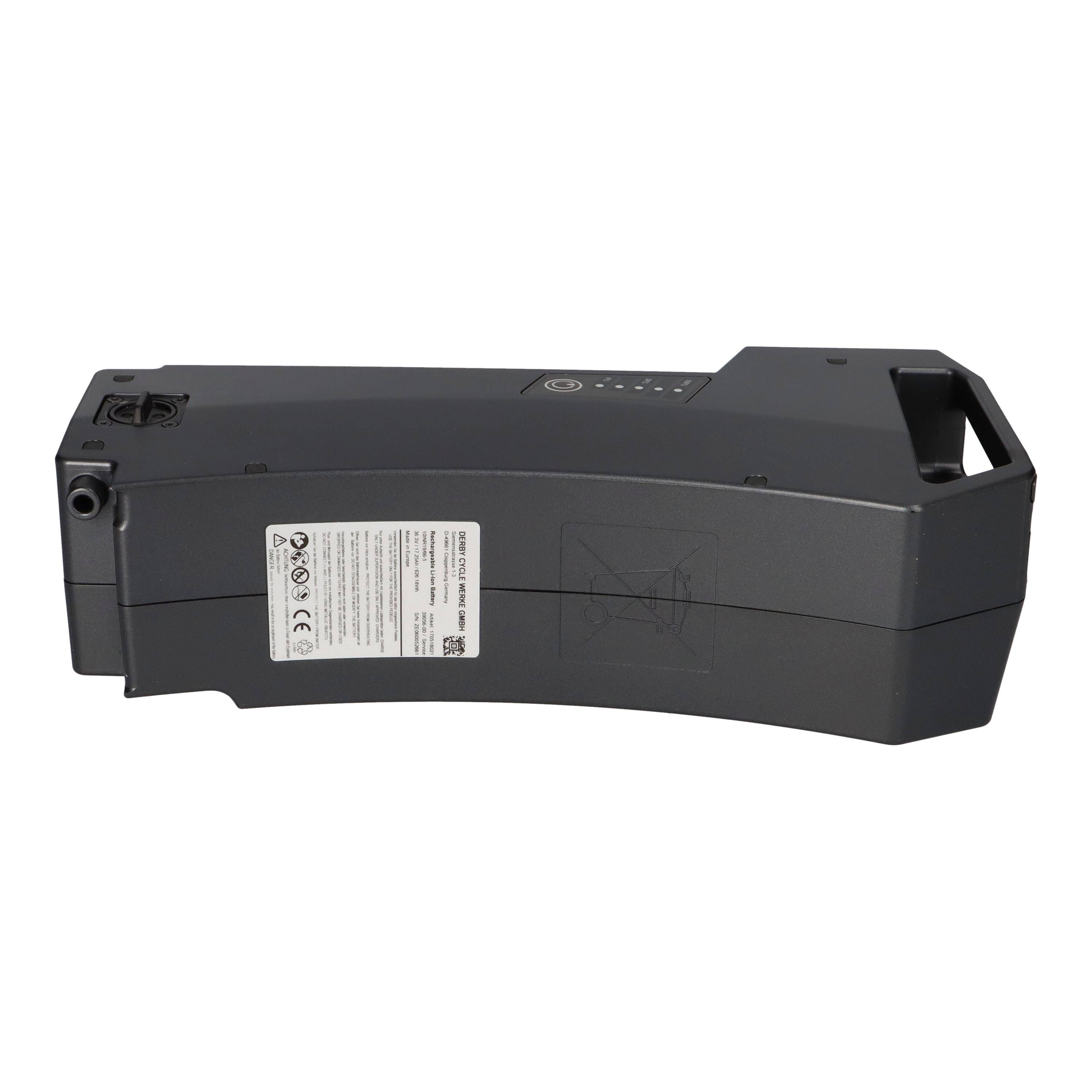 Derby Impulse Evo Sitzrohr Akku 36V 17,25Ah 621Wh – E-Bike Akku 39056-00