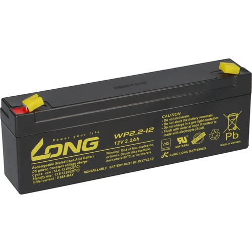 Kung Long WP2.2-12 12V 2,2Ah AGM Blei Batterie wartungsfrei VdS battery Kung Long WP2.2-12 12V 2,2Ah AGM Blei Batterie wartungsfrei VdS battery