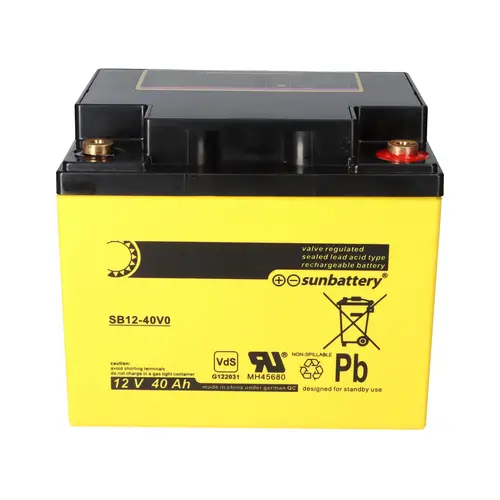 SUN Battery SB12-40V0 AGM Akku 12V 40Ah Blei-Akku mit VDS SUN Battery SB12-40V0 AGM Akku 12V 40Ah Blei-Akku mit VDS