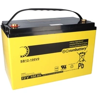 SUN Battery SB12-100V0 AGM Akku 12V 107Ah Blei-Akku mit VDS SUN Battery SB12-100V0 AGM Akku 12V 107Ah Blei-Akku mit VDS