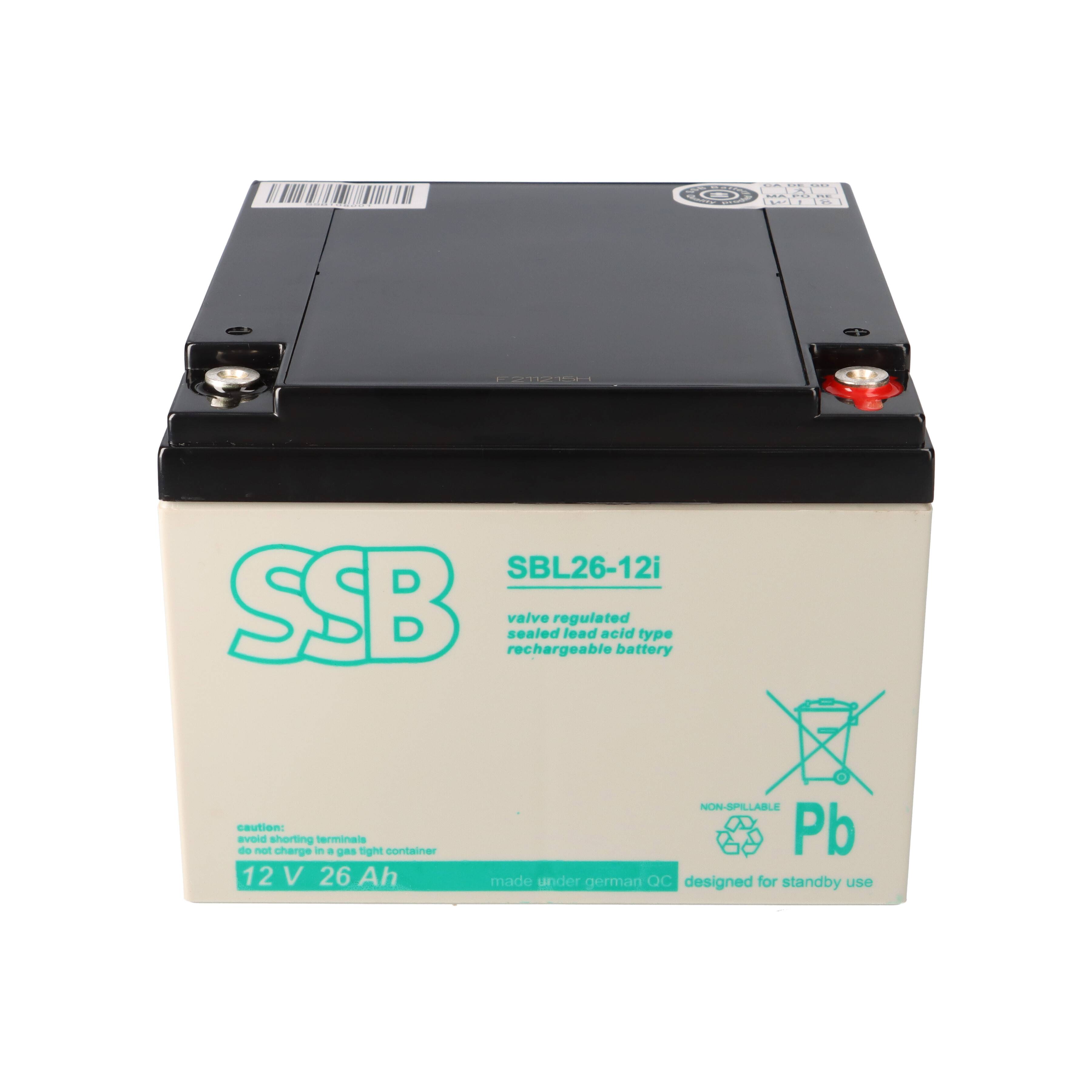 SSB Battery SBL26-12i AGM Bleiakku 12V 26Ah M5-Schraubanschluss
