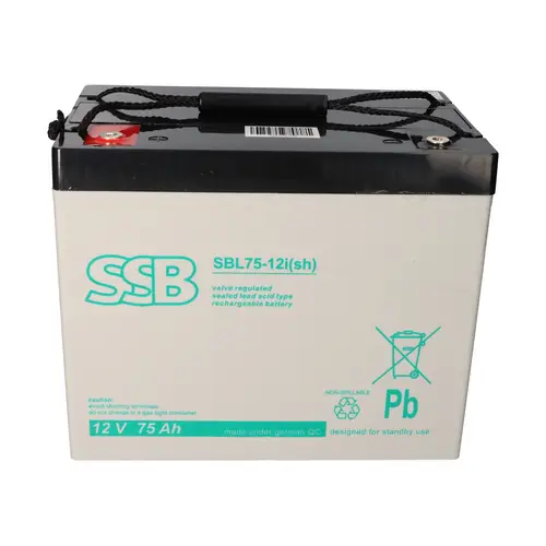 SSB Blei Akku SBL 75-12i(sh) AGM Batterie M6 Schraubanschluss - 12V 75Ah SSB Blei Akku SBL 75-12i(sh) AGM Batterie M6 Schraubanschluss - 12V 75Ah