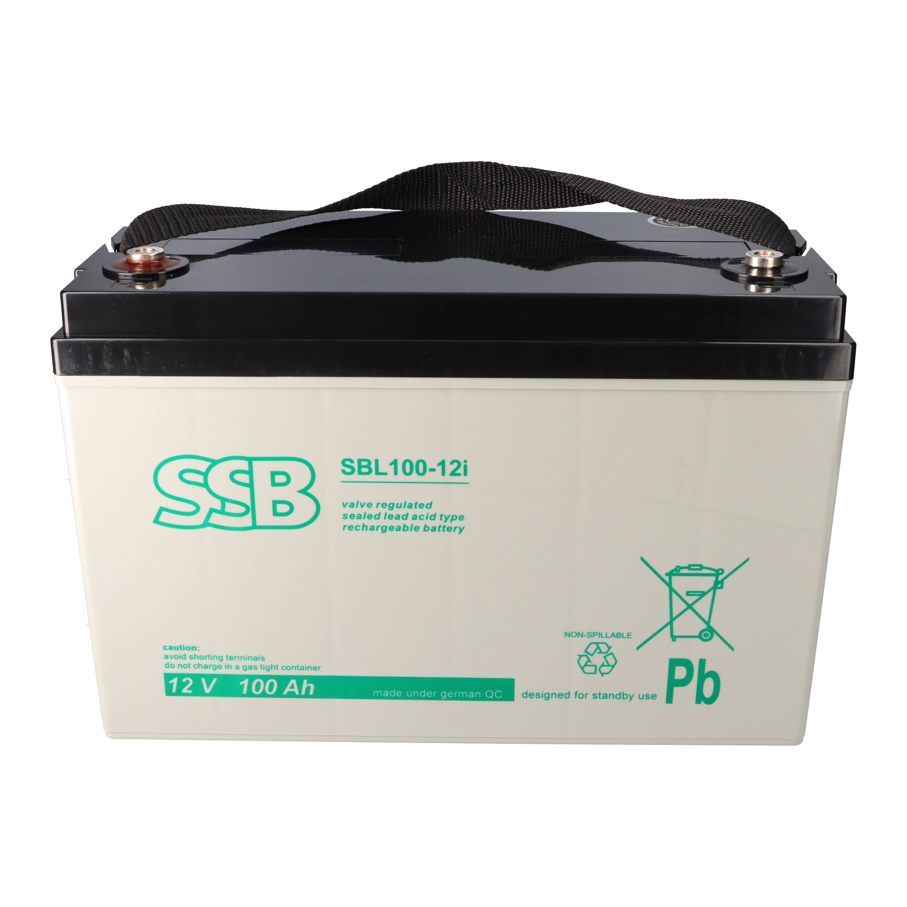 SSB Battery SBL100-12i(sh) High-Rate AGM Bleiakku 12V 100Ah M8-Schraubanschluss