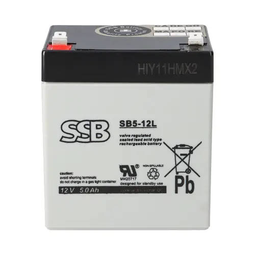 SSB Blei Akku SB 5-12L AGM Batterie 6,3mm Faston- 12V 5Ah SSB Blei Akku SB 5-12L AGM Batterie 6,3mm Faston- 12V 5Ah