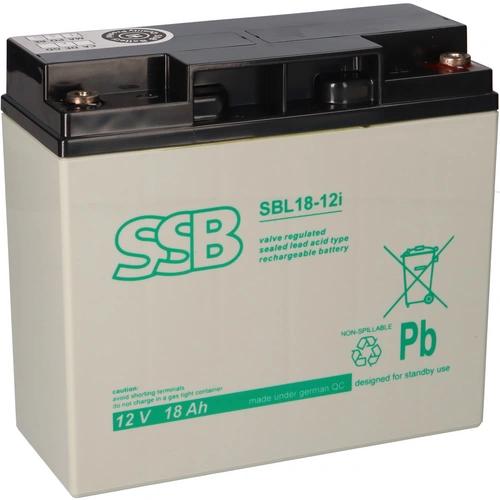 SSB Blei Akku SBL 18-12i AGM Batterie M5 Schraubanschluss - 12V 18Ah SSB Blei Akku SBL 18-12i AGM Batterie M5 Schraubanschluss - 12V 18Ah