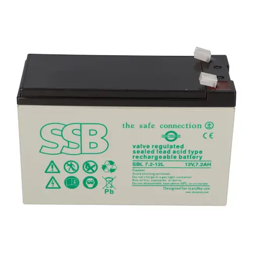 SSB Blei Akku SBL 7.2-12L 12V 7.2Ah 6,3mm Faston SSB Blei Akku SBL 7.2-12L 12V 7.2Ah 6,3mm Faston