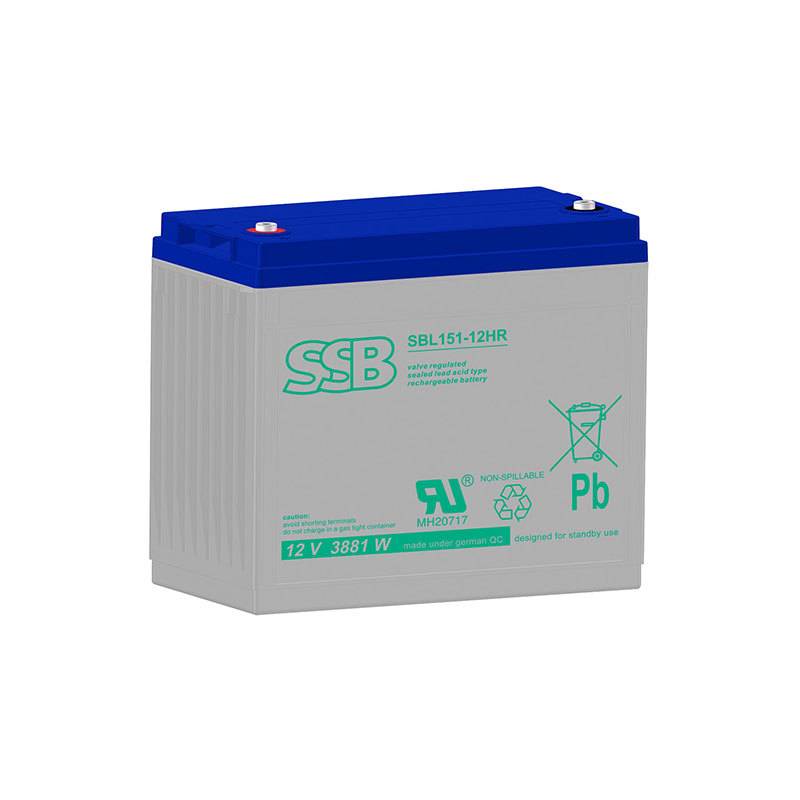 SSB Blei Akku SBL 151-12HR AGM Batterie M8 Schraubanschluss - 12V 3881W