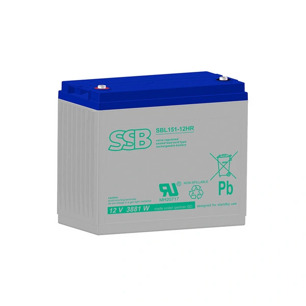 SSB Blei Akku SBL 151-12HR AGM Batterie M8 Schraubanschluss - 12V 3881W SSB Blei Akku SBL 151-12HR AGM Batterie M8 Schraubanschluss - 12V 3881W