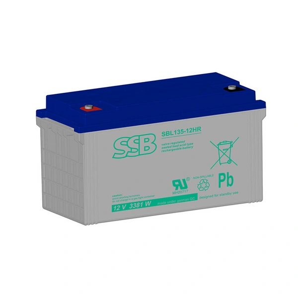 SSB Blei Akku SBL 135-12HR AGM Batterie M8 Schraubanschluss - 12V 3381W SSB Blei Akku SBL 135-12HR AGM Batterie M8 Schraubanschluss - 12V 3381W