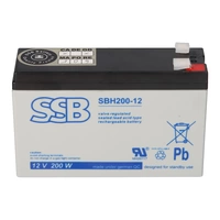 SSB Blei Akku SBH 200-12 AGM Batterie 4,8mm/6,3mm Faston - 12V 4,6Ah 171W SSB Blei Akku SBH 200-12 AGM Batterie 4,8mm/6,3mm Faston - 12V 4,6Ah 171W