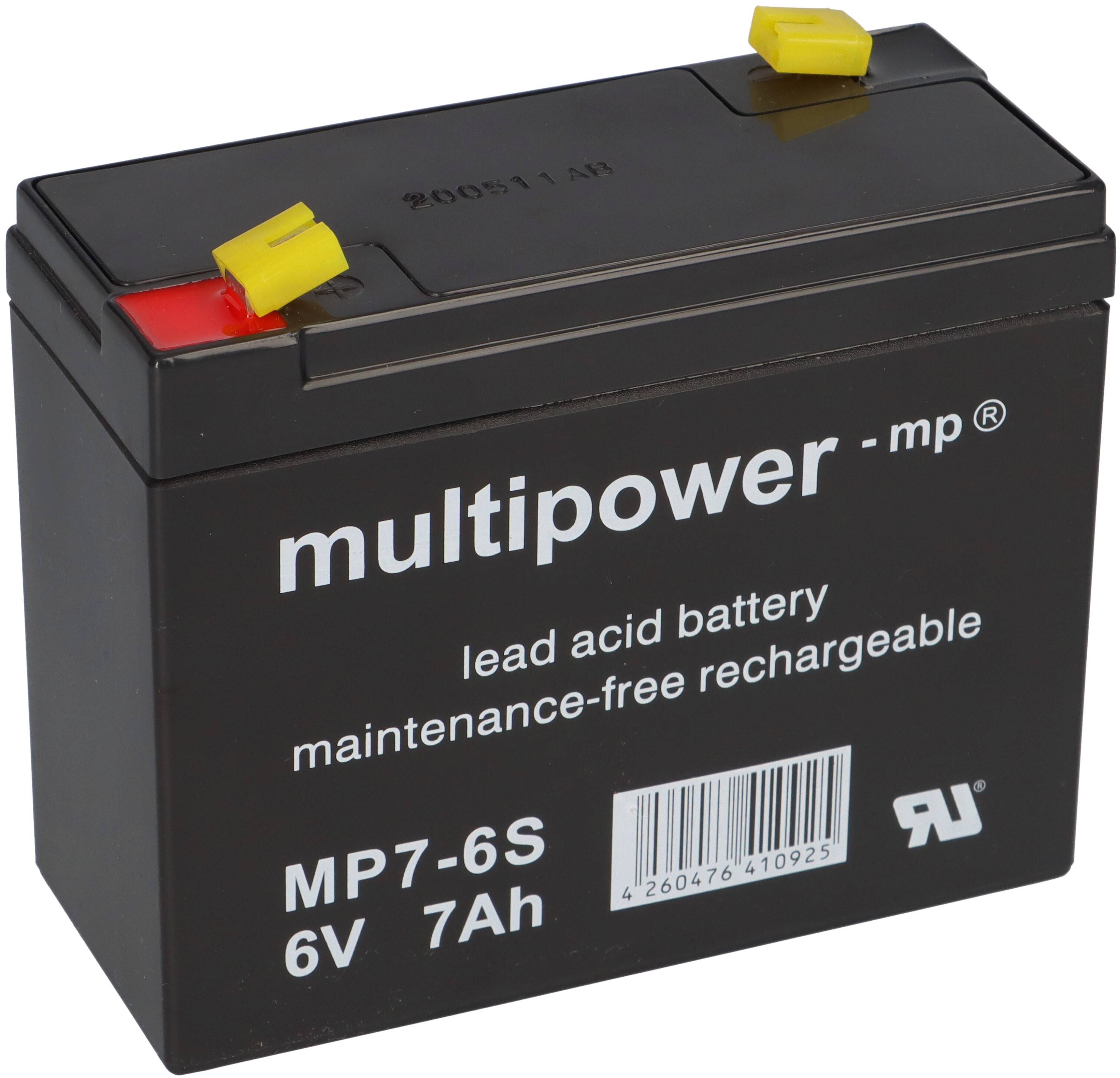 Multipower Blei-Akku MP7-6S Pb 6V 7Ah
