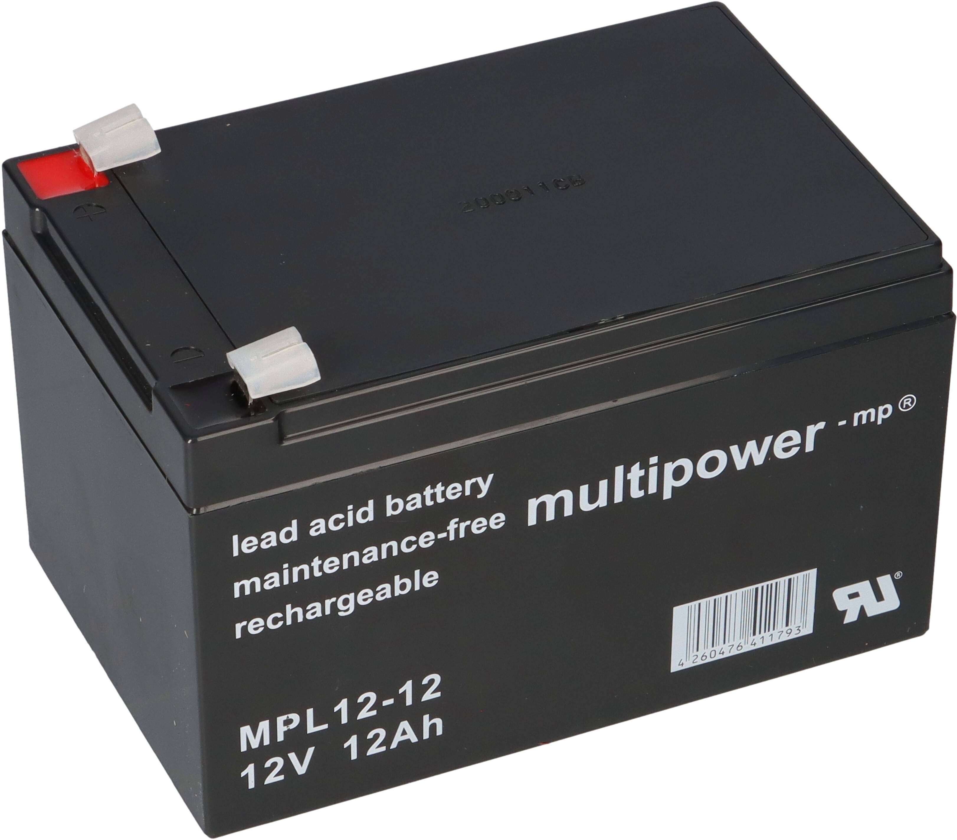 Multipower Blei-Akku MPL12-12 12V 12Ah Pb