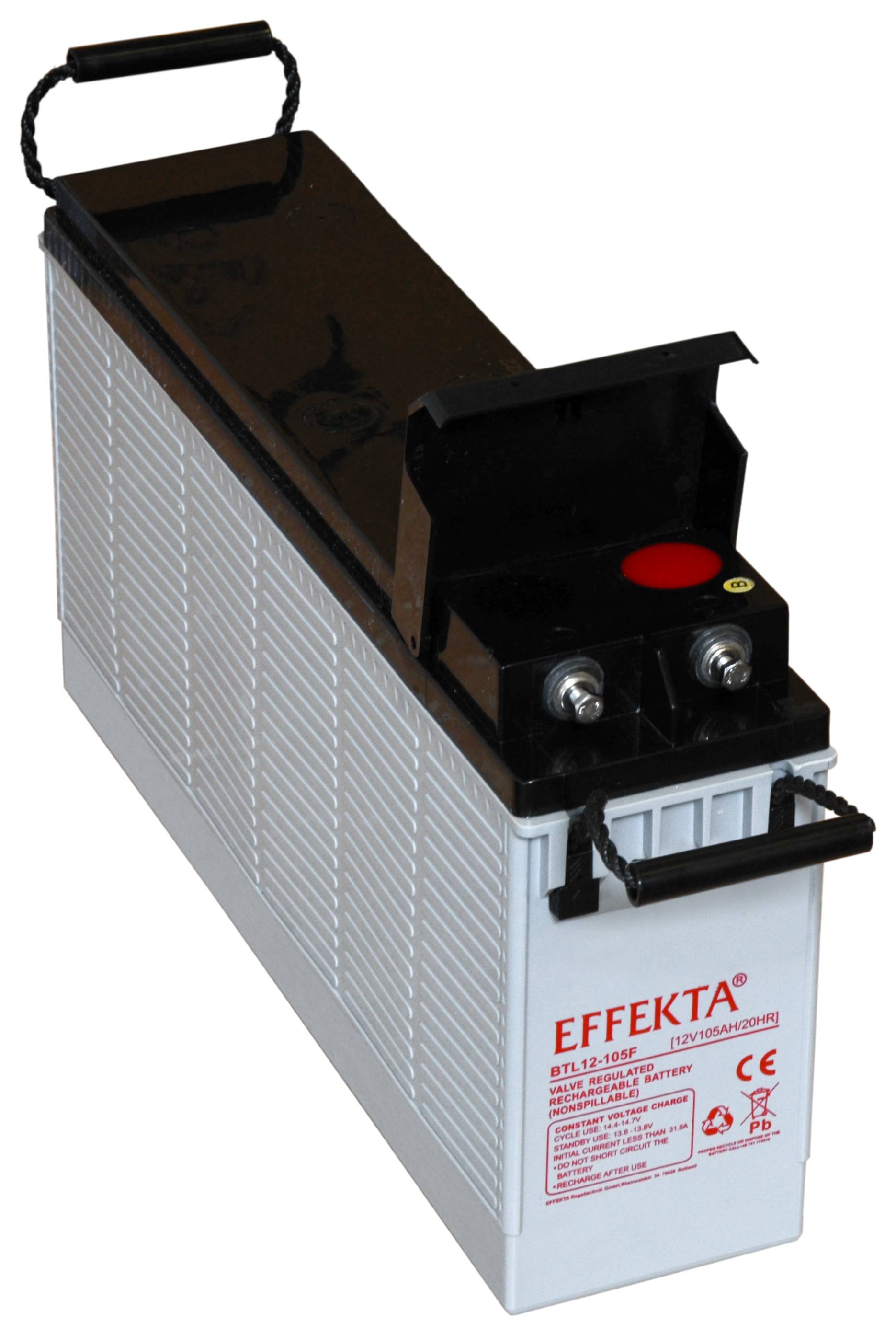 Effekta BTL 12-105F Frontterminal Blei-Vlies Akku AGM VRLA 12V 105Ah