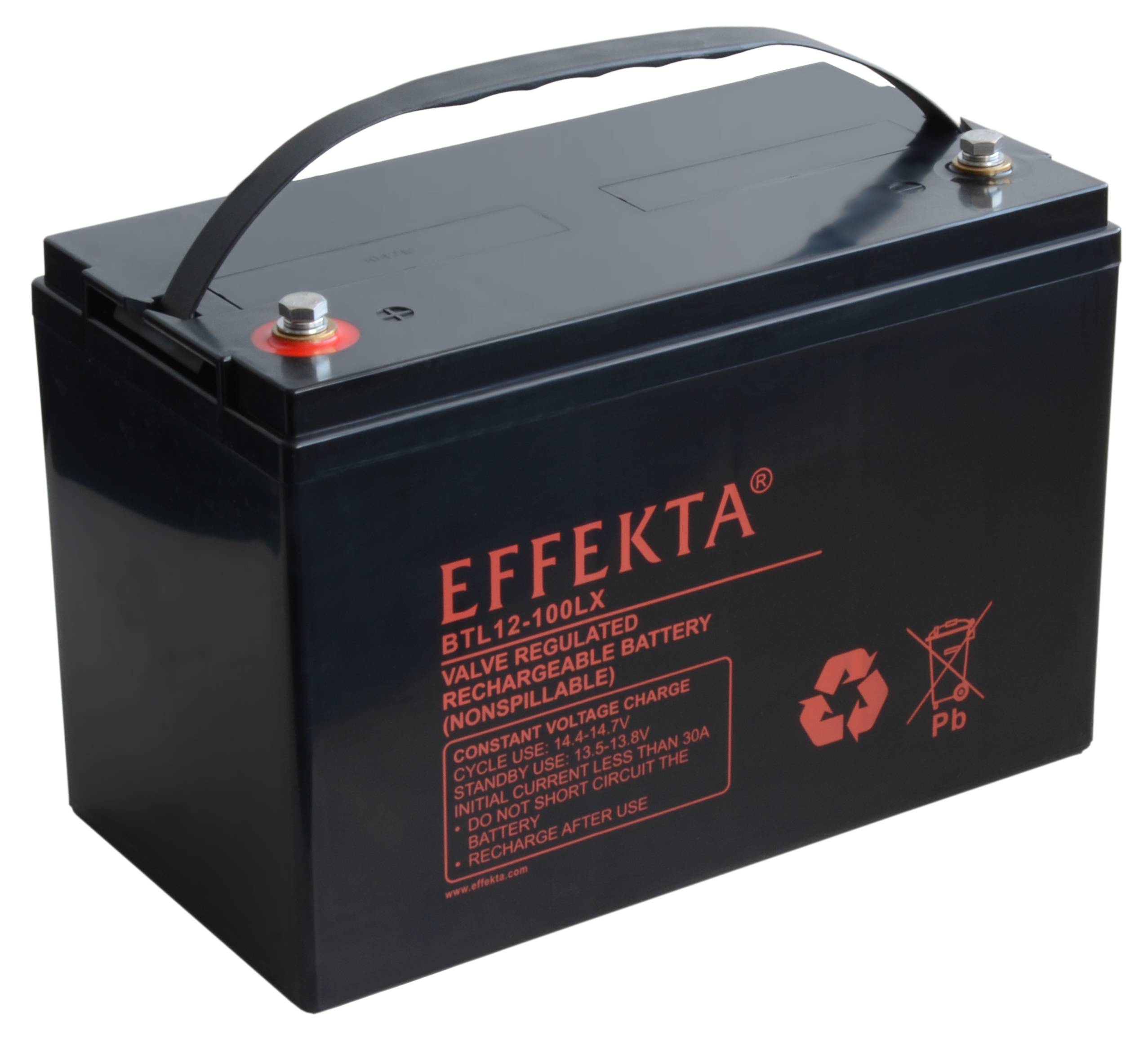 Effekta BTL 12-100LX Blei-Vlies Akku AGM VRLA 12V 100Ah
