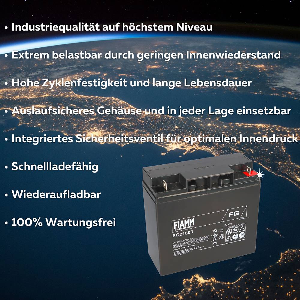 Fiamm Blei-Akku FG21803 Pb 12V / 18Ah M5