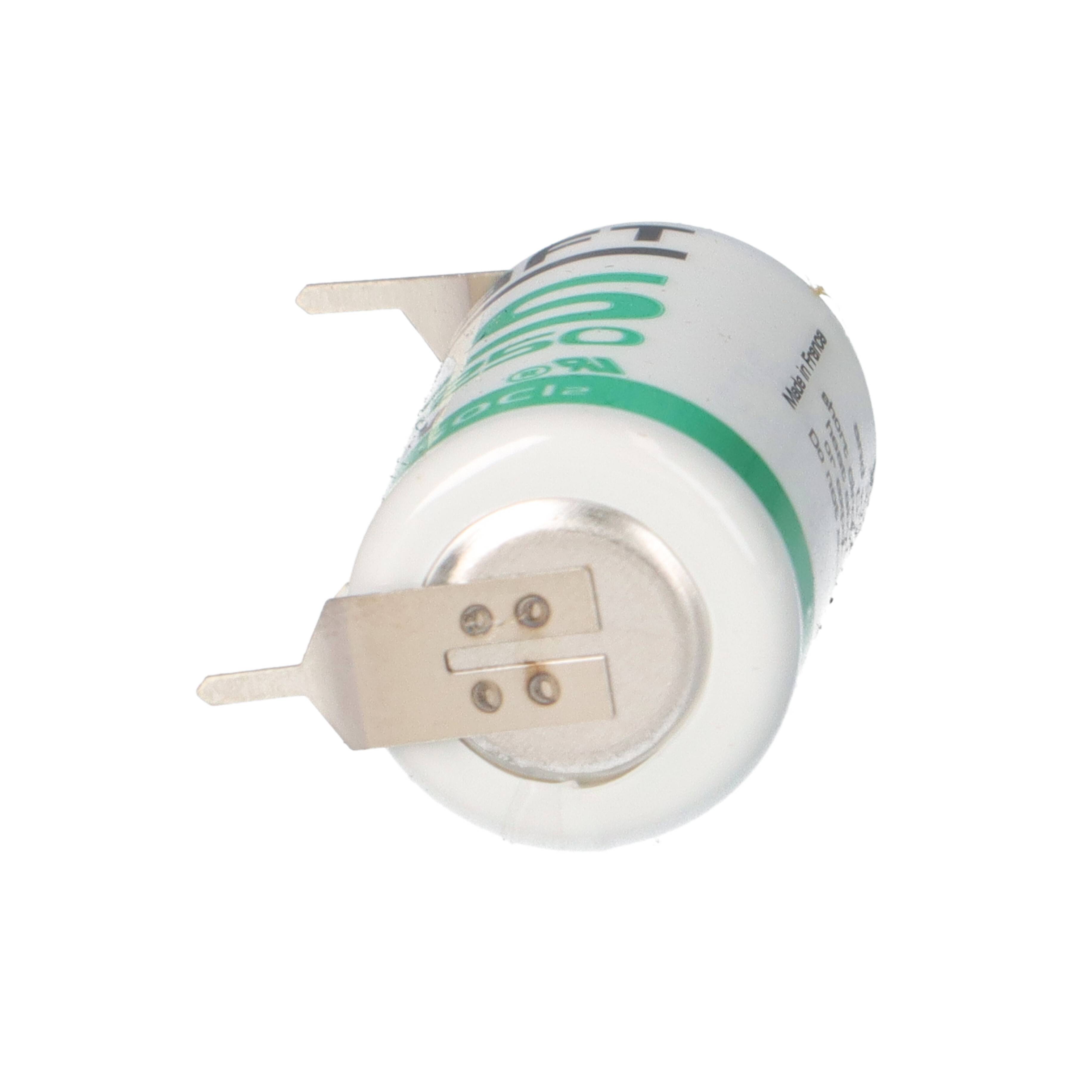 Saft LS14250-3PF 3,6V 1,2Ah 1/2AA Li-SOCl₂ – 3 Printpins ++/-