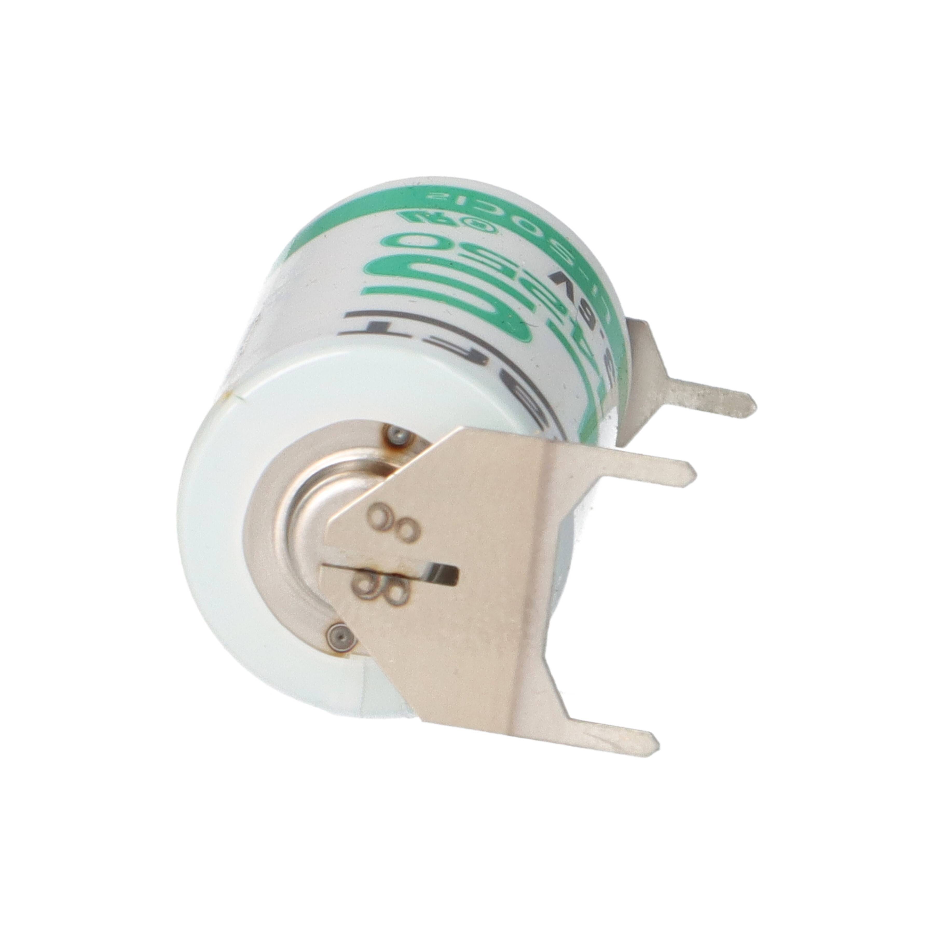 Saft LS14250-3PF 3,6V 1,2Ah 1/2AA Li-SOCl₂ – 3 Printpins ++/-