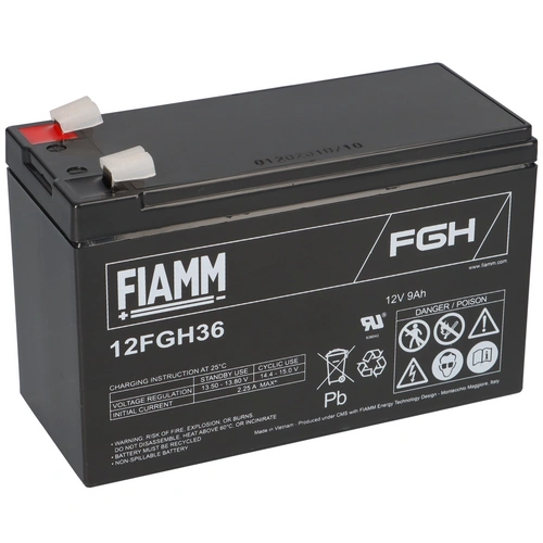 Fiamm Blei-Akku 12FGH36 Pb 12V / 9Ah Faston 6,3 Fiamm Blei-Akku 12FGH36 Pb 12V / 9Ah Faston 6,3