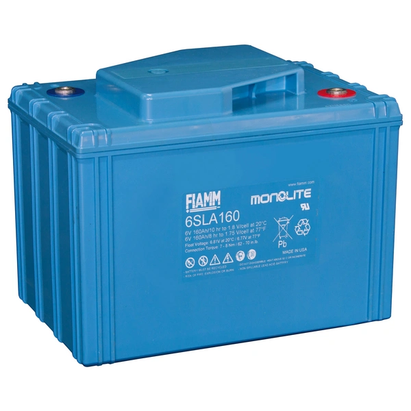 Fiamm Blei-Akku 6SLA160 MonoLite 6V 160Ah M8 Innengewinde Fiamm Blei-Akku 6SLA160 MonoLite 6V 160Ah M8 Innengewinde
