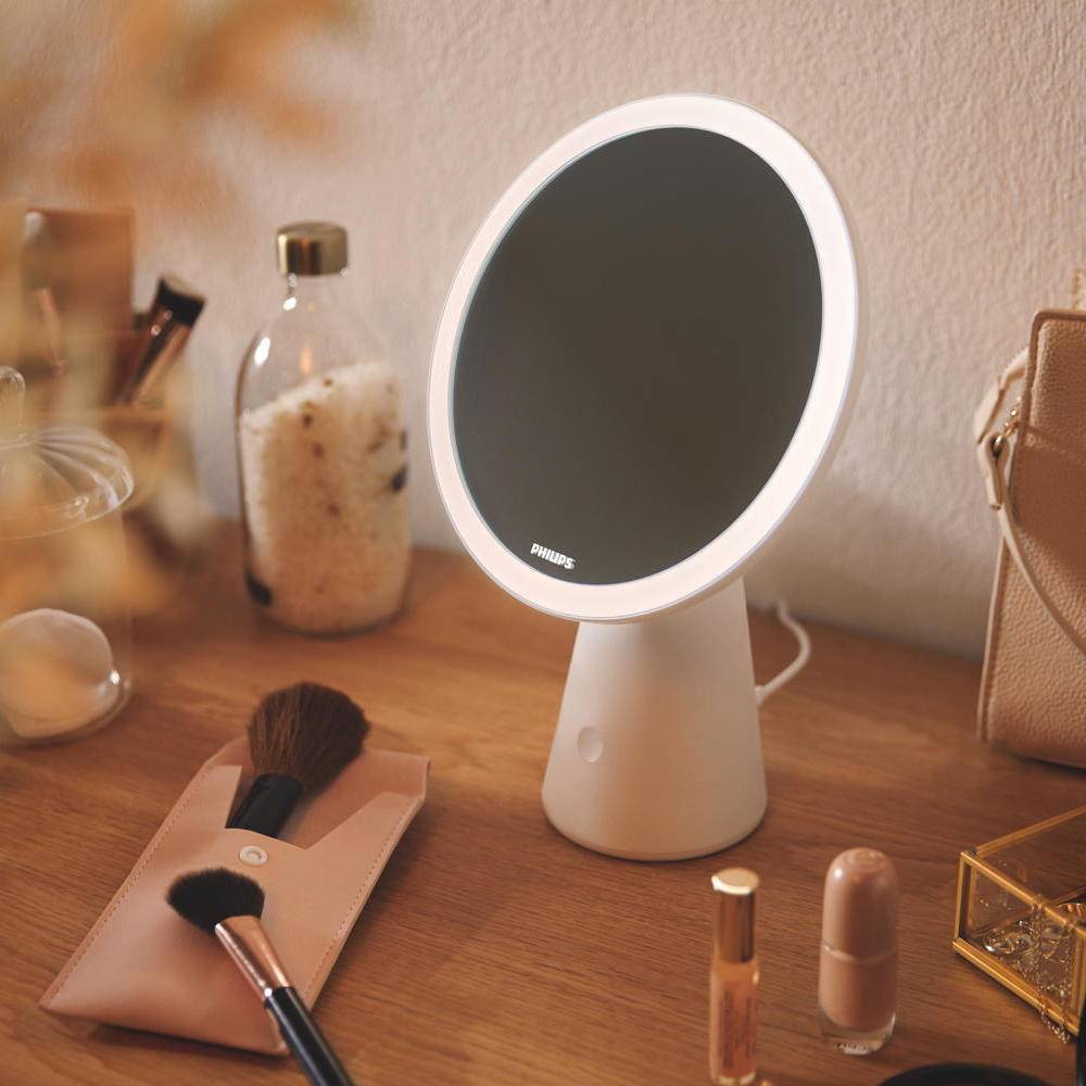 PHILIPS - Mirror Tischleuchte Weiß USB 4.5W