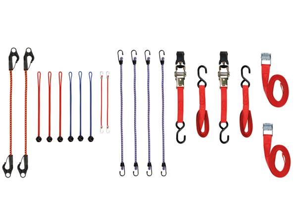 PEREL ARATS2 Zurrgurt & Gepäckspannband Set (20er Pack) 725304