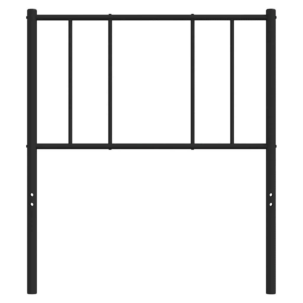 vidaXL Kopfteil Metall Schwarz 100 cm