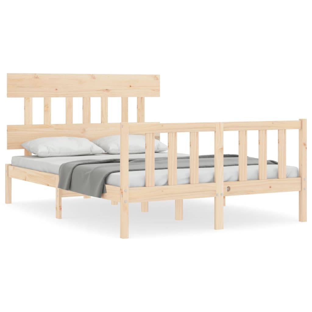 vidaXL Massivholzbett ohne Matratze 140x200 cm Kiefernholz