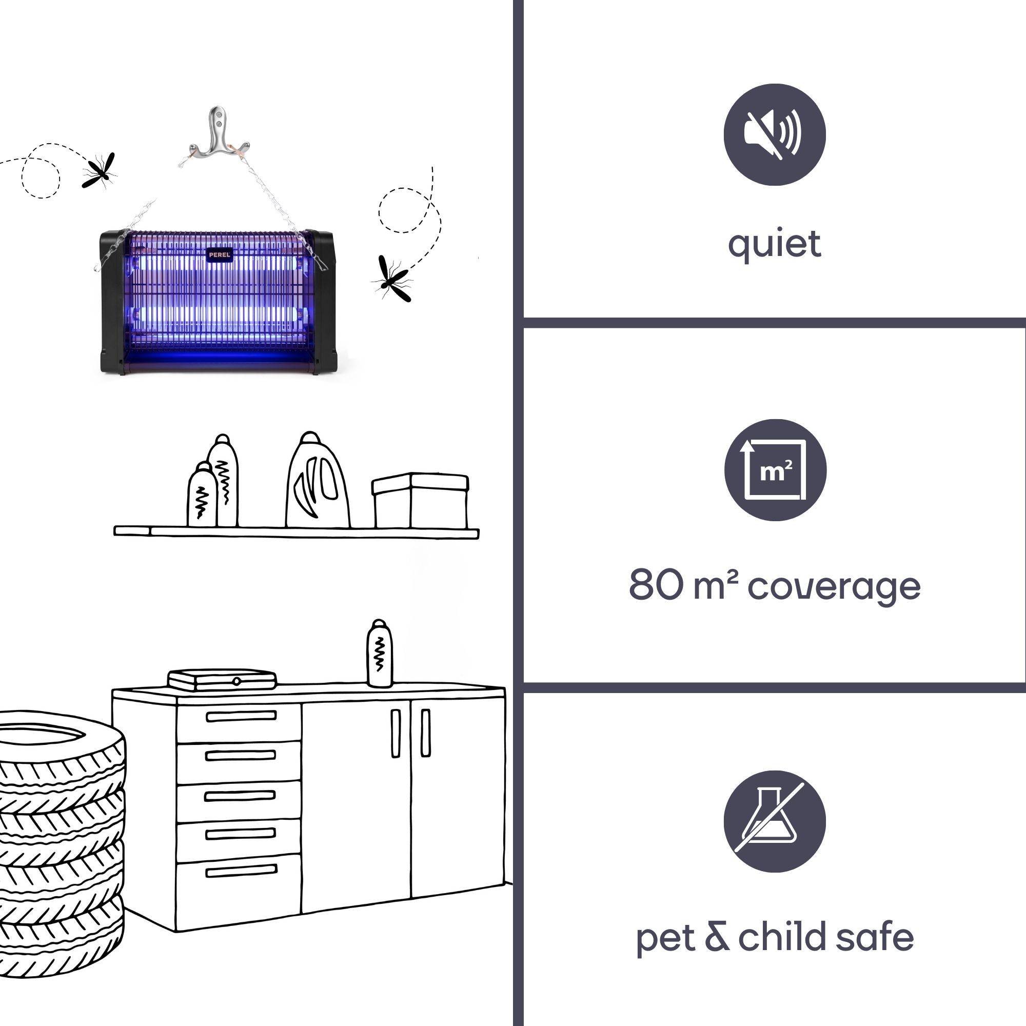 Perel GIK08ON, 1x -05410329703769