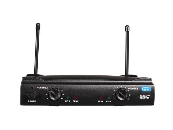 Uhf-funkmikrofon-set 2 kanäle