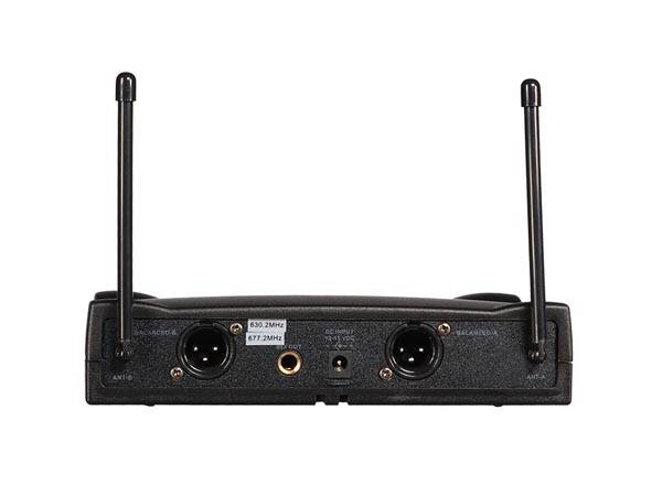 Uhf-funkmikrofon-set 2 kanäle