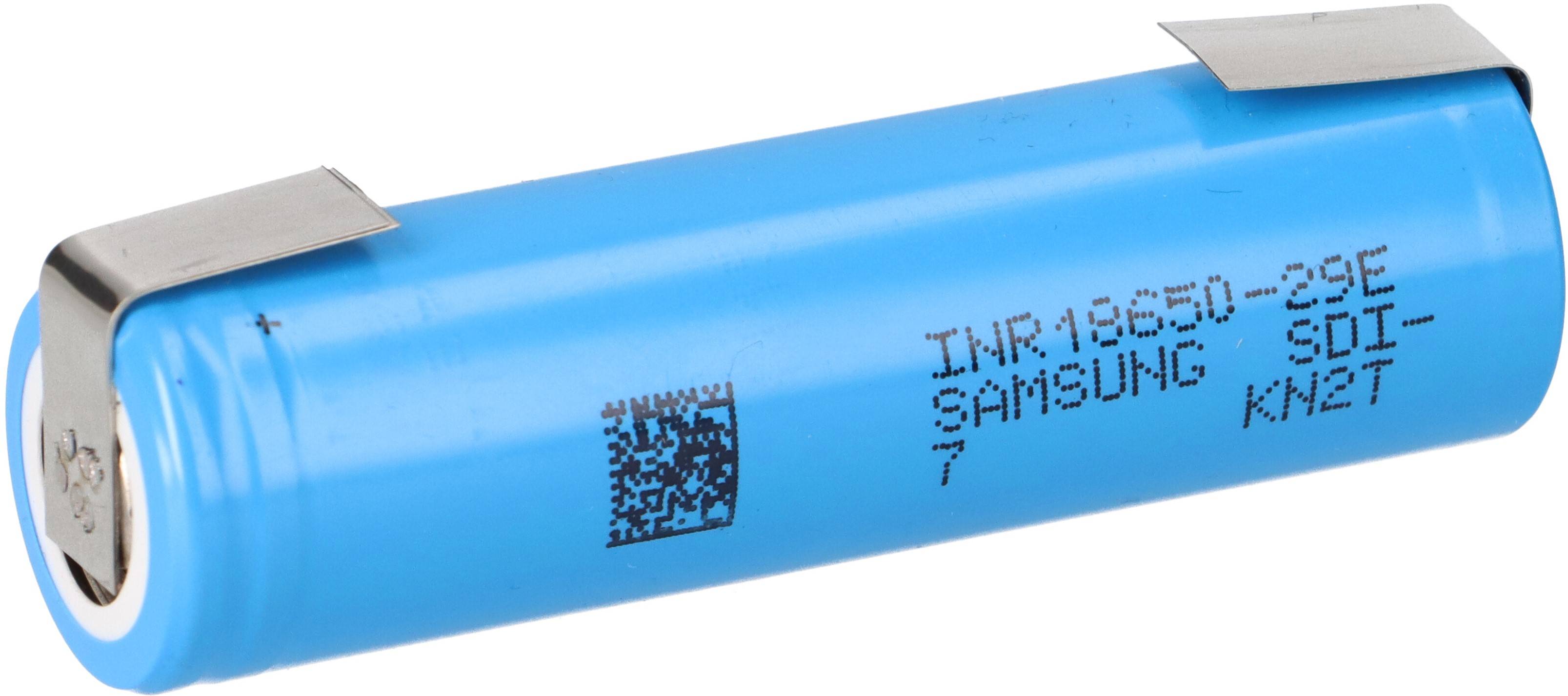 INR18650-29E Industriezelle 2900mAh E7 3,6V U-Lötfahne