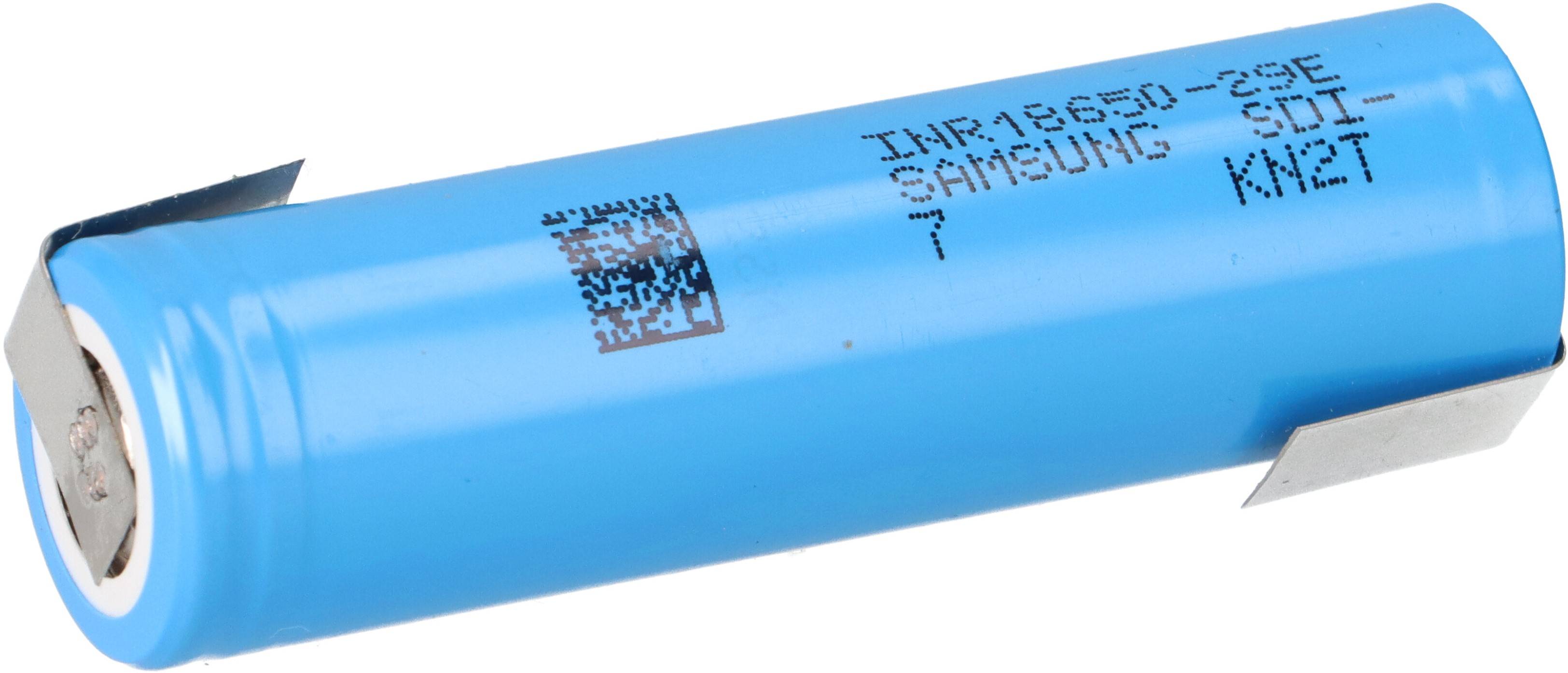 INR18650-29E Industriezelle 2900mAh E7 3,6V Z-Lötfahne