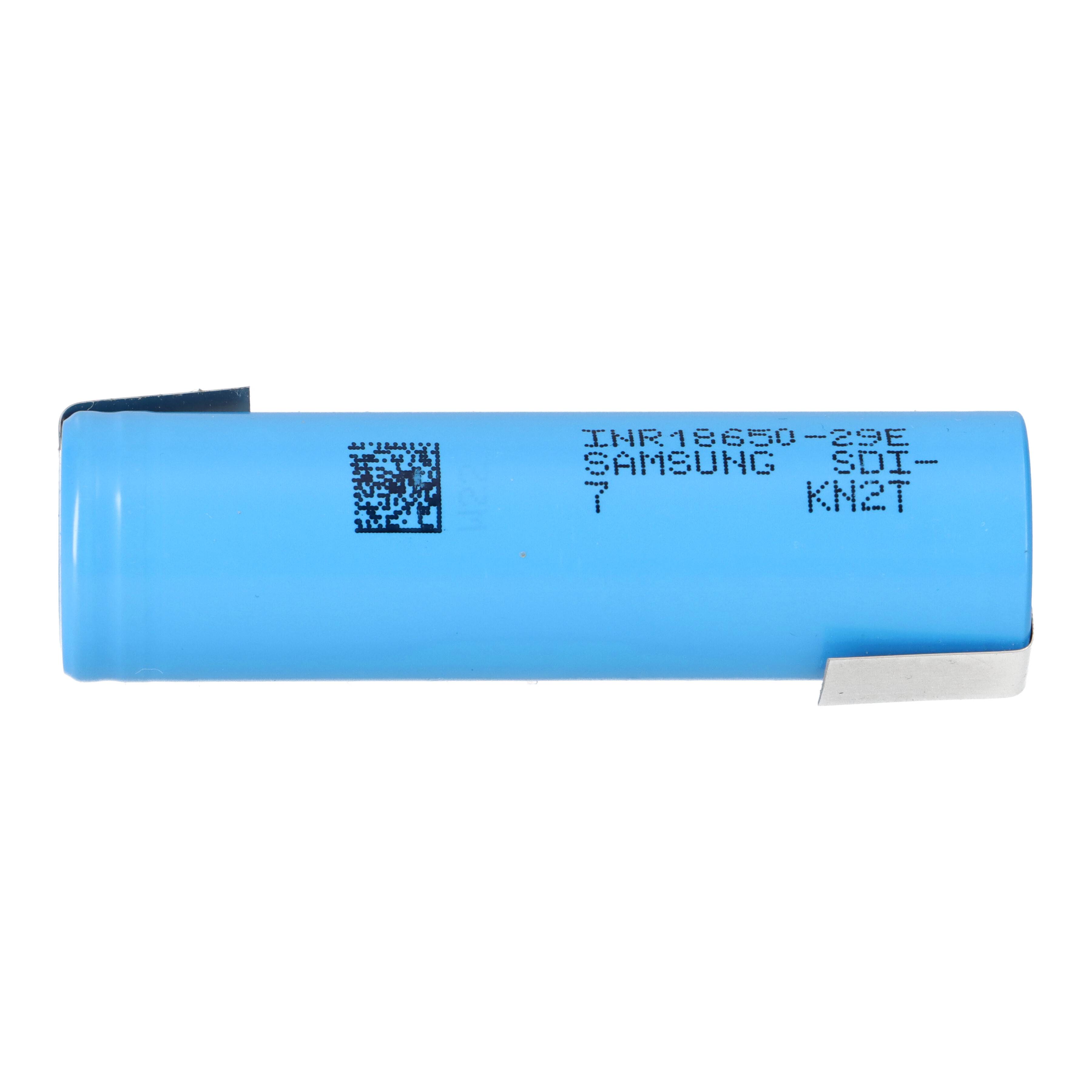 INR18650-29E Industriezelle 2900mAh E7 3,6V Z-Lötfahne