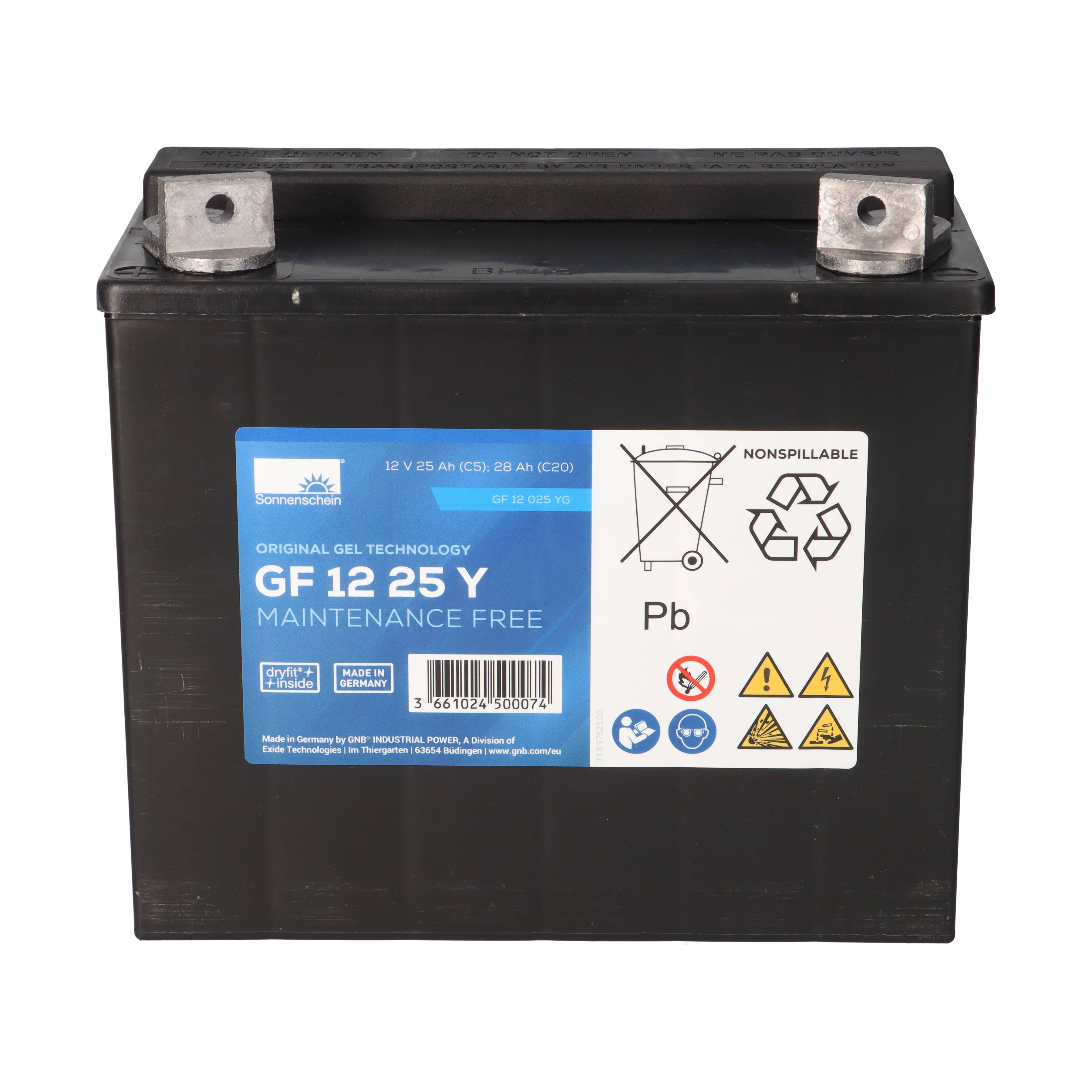 Exide Sonnenschein GF 12 025 Y G 12V 25Ah dryfit Gel Traktionsbatterie