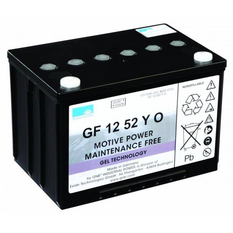 Exide Sonnenschein GF 12 052 Y O 12V 52Ah dryfit Gel Traktionsbatterie