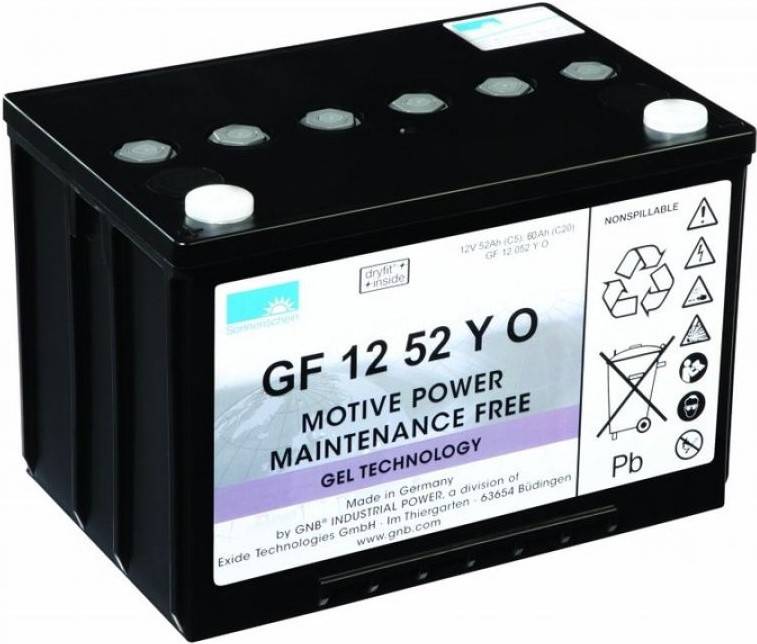 Exide Sonnenschein GF 12 052 Y O 12V 52Ah dryfit Gel Traktionsbatterie