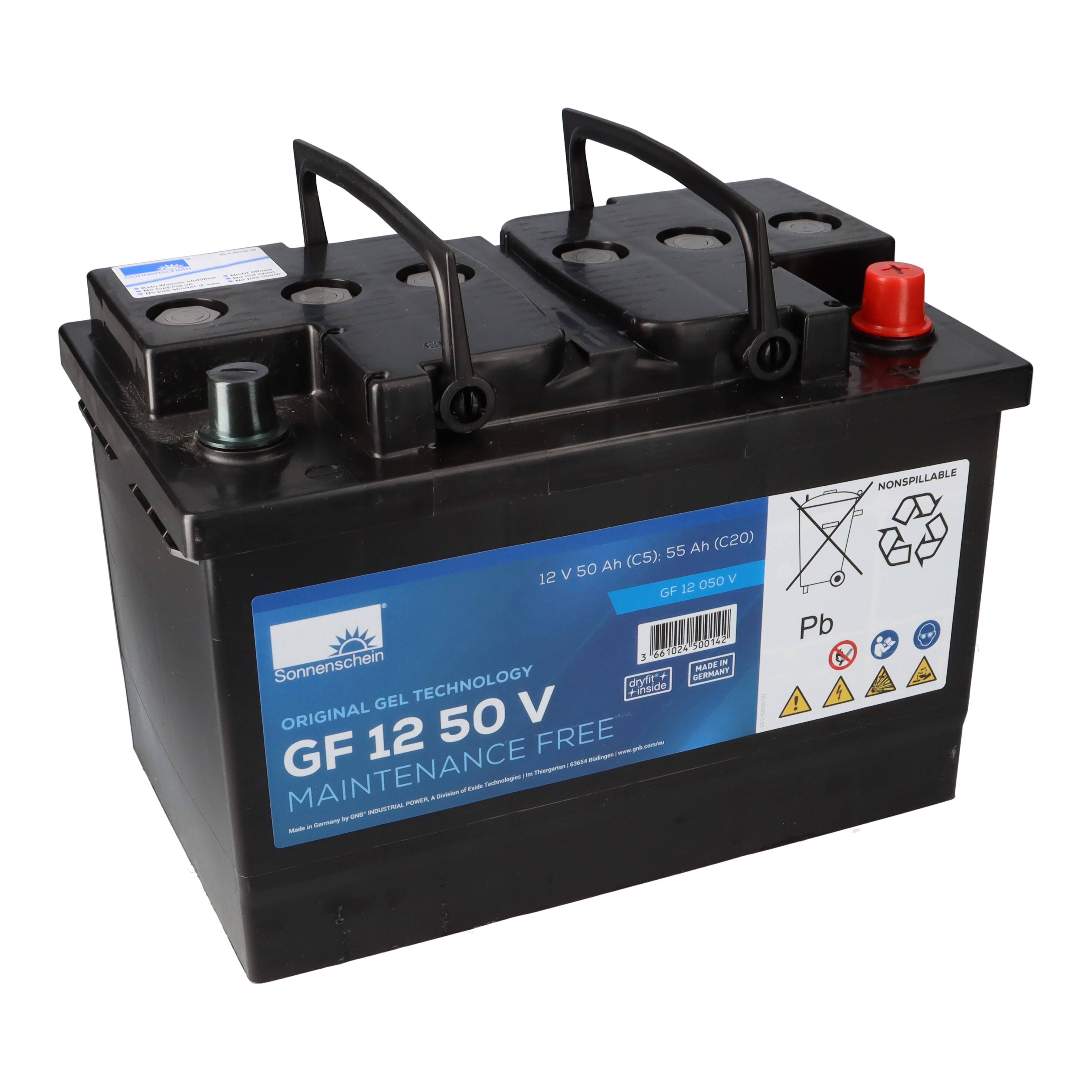 Exide Sonnenschein GF 12 050 V Antriebsbatterie 12 Volt 50 Ah (5H)