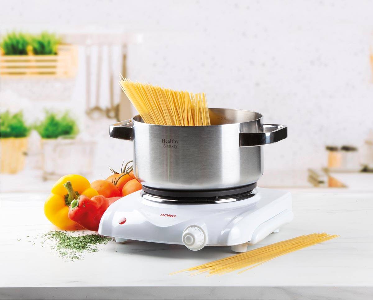 Domo DO 309 KP Einzelkochplatte 18,5cm 1500W 6 Stufen Hausgeräte Kleingeräte Backen Grillen Toast