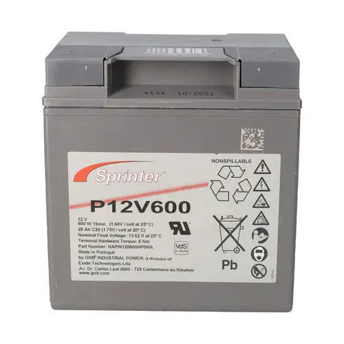 Exide Sprinter P12V600 12V 24Ah Blei-AGM Akku mit VdS Exide Sprinter P12V600 12V 24Ah Blei-AGM Akku mit VdS