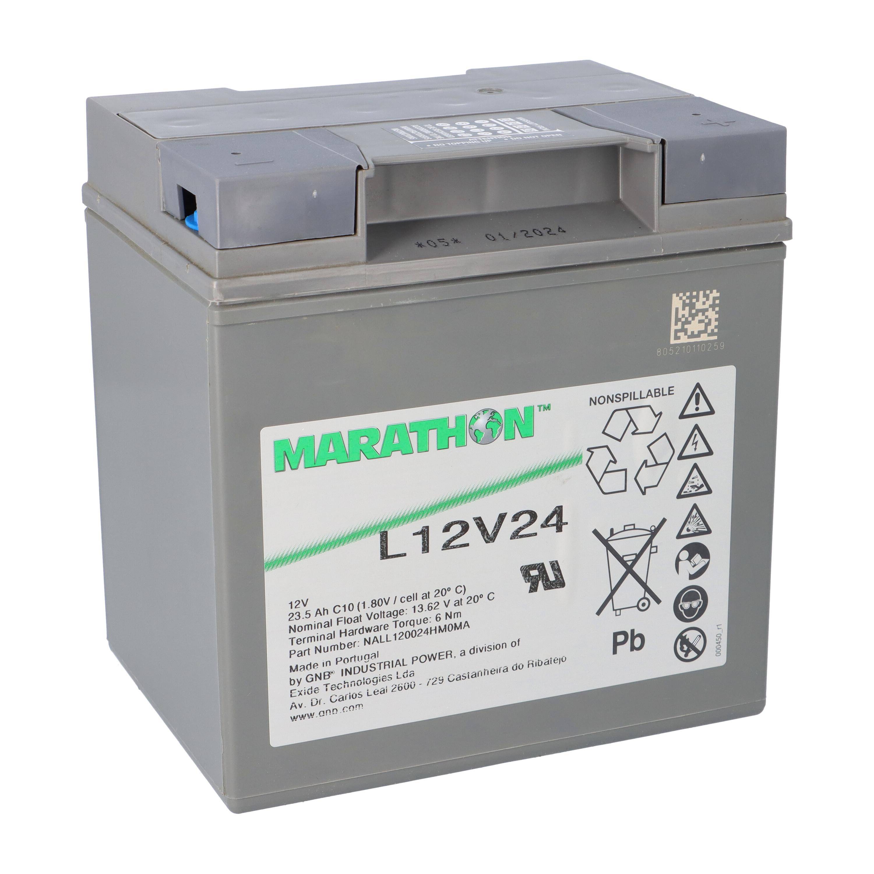Exide Marathon L12V24 12V 23,5Ah AGM Blei Akku VRLA