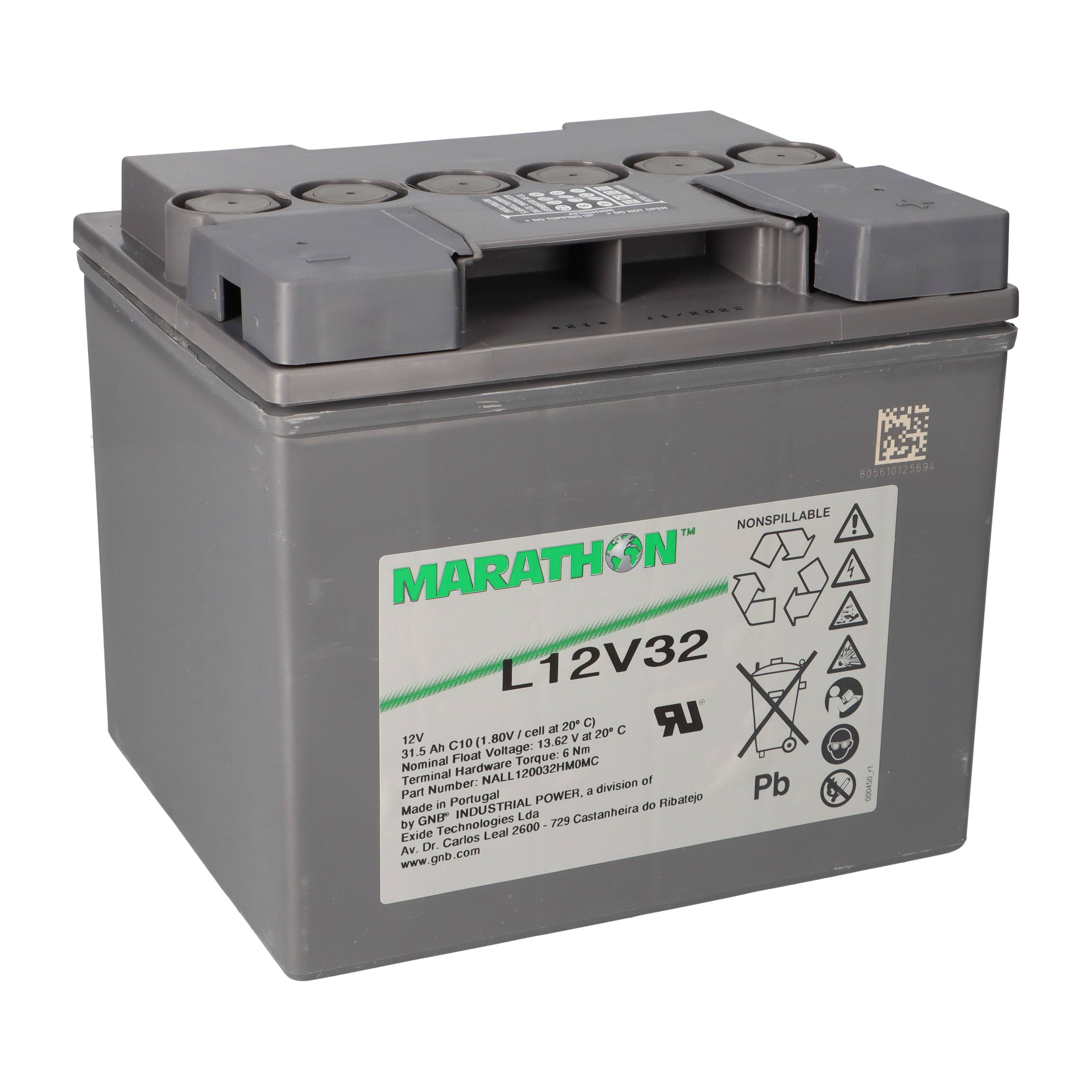 Exide Marathon L12V32 12V 31,5Ah AGM Blei Akku VRLA