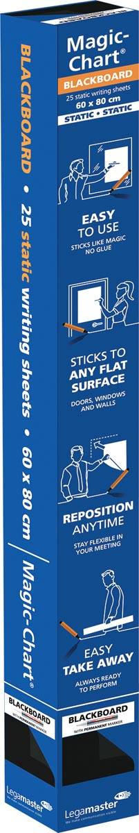 Magic-Chart Blackboard Folie 60x80cm 25 Blatt