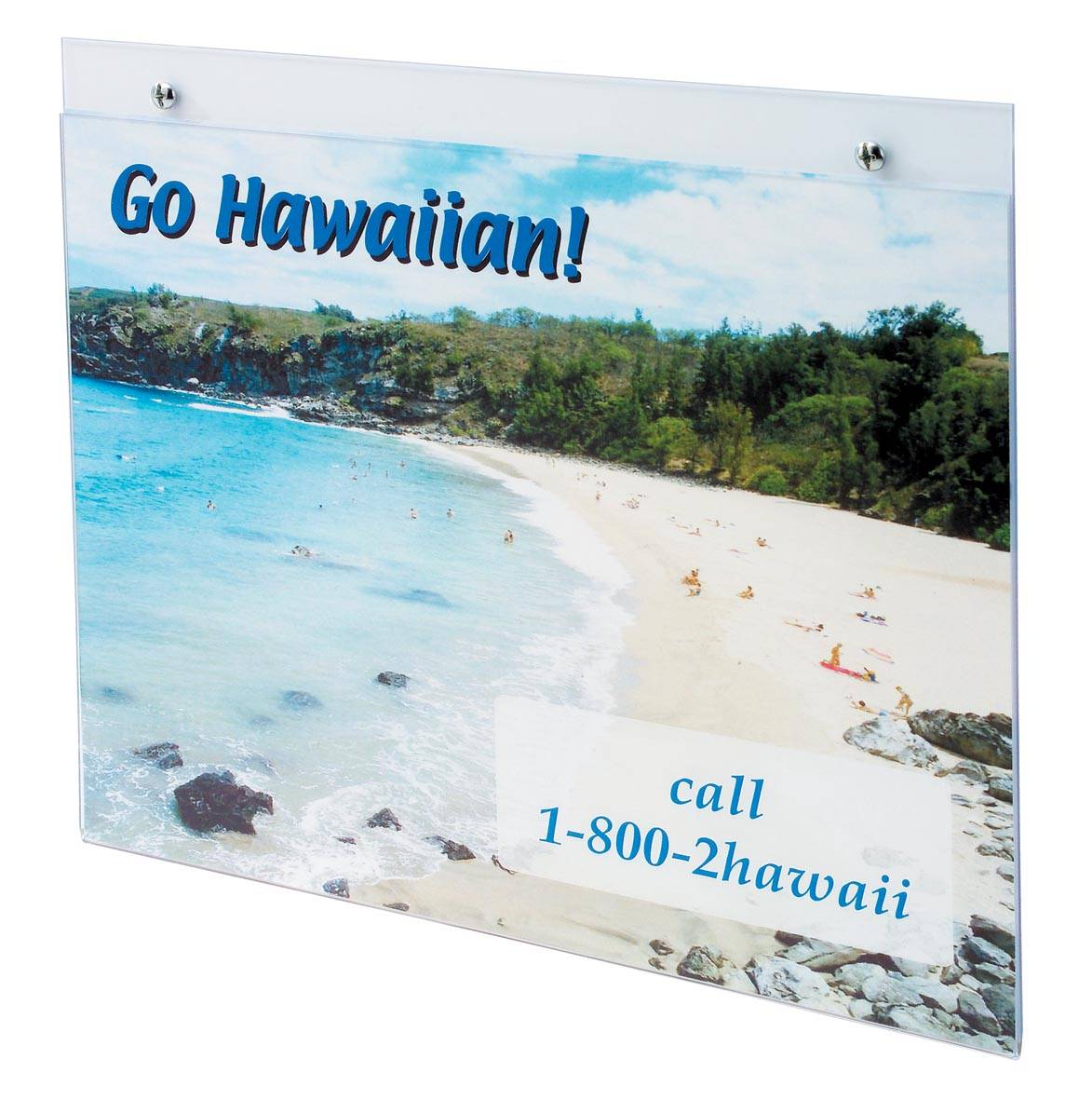 Plakatträger A4 quer transparent