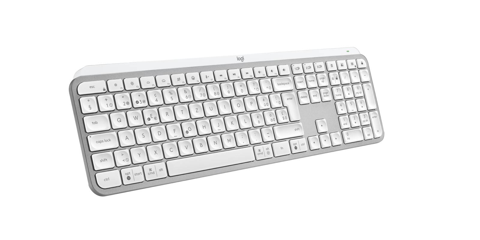 Logitech MX Keys S Tastatur Membran Ja Trådløs Schweiziskkabellos - Bluetooth LE