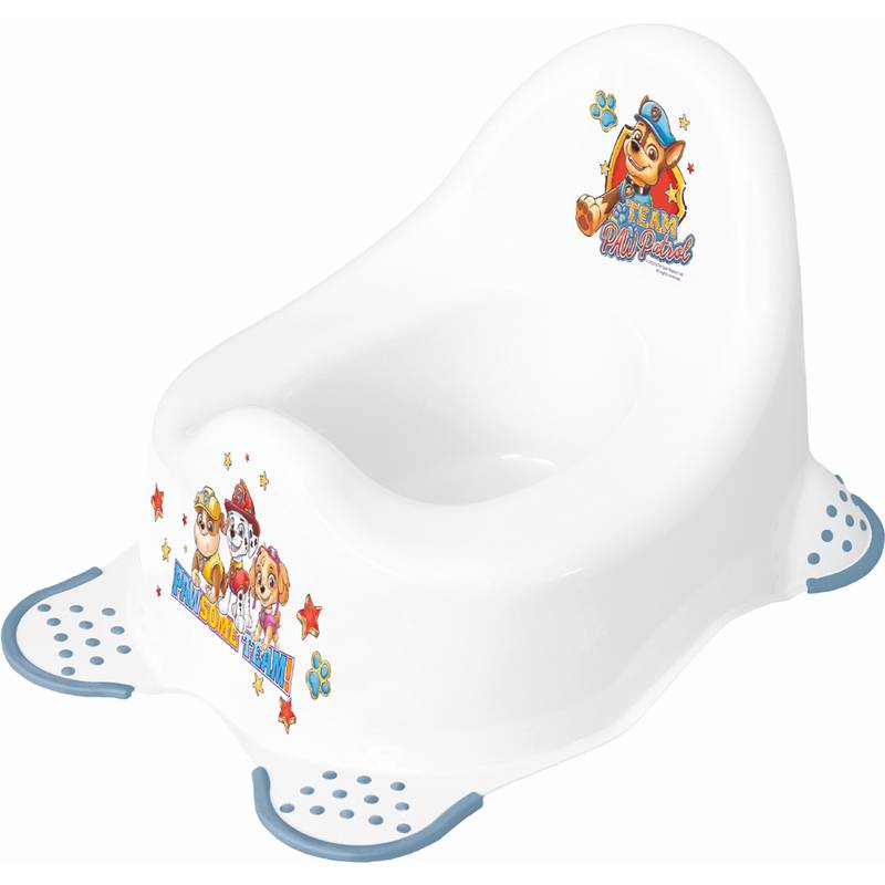 keeeper kids Babytopf ''adam Paw Patrol'', weiß / blau mit Aufdruck, mit gummierten Füßen, Material: PP,