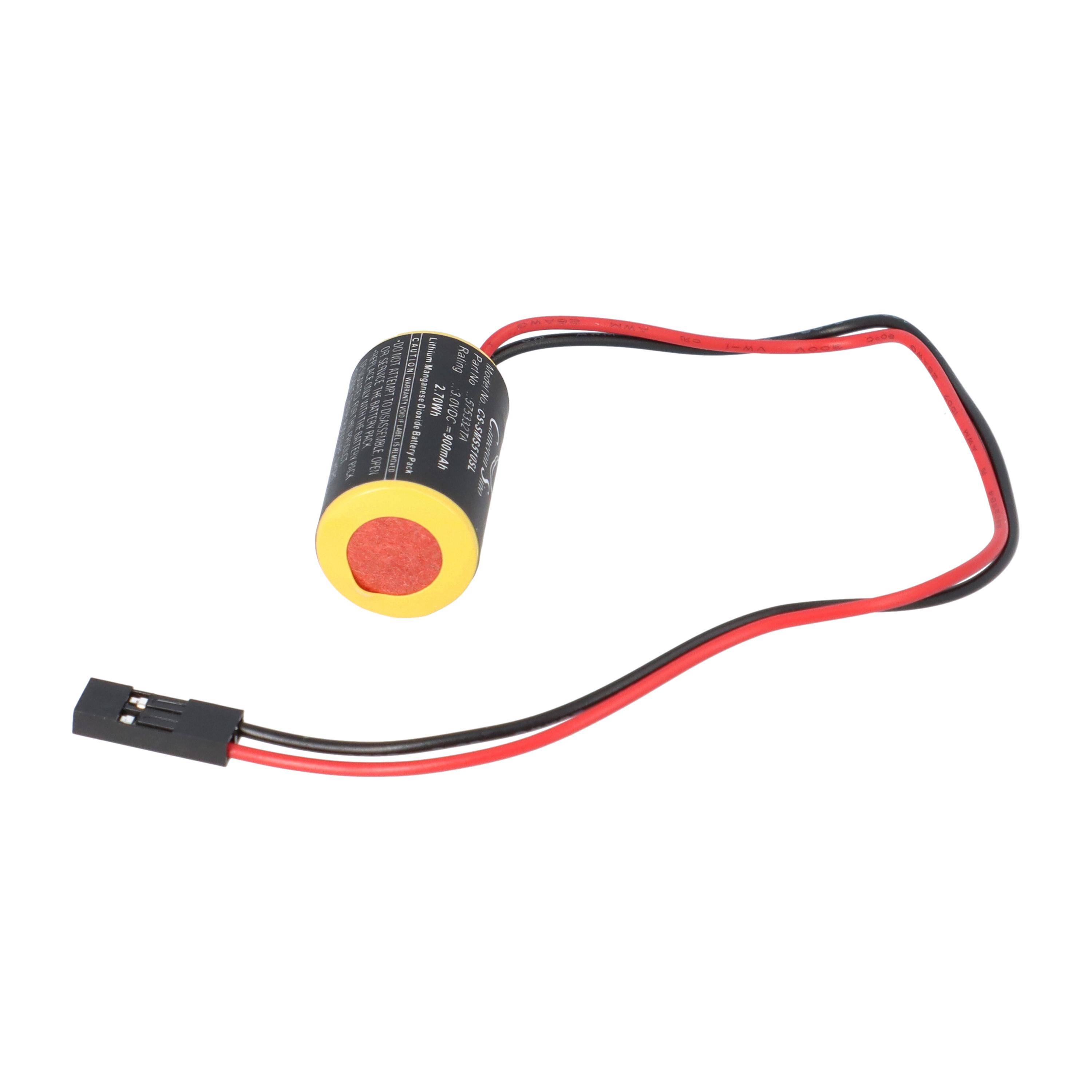 Lithium 3V Batterie CR1/2AA 2‑poliger Dupont‑Stecker im 2,54‑mm Raster Siemens 575332TA