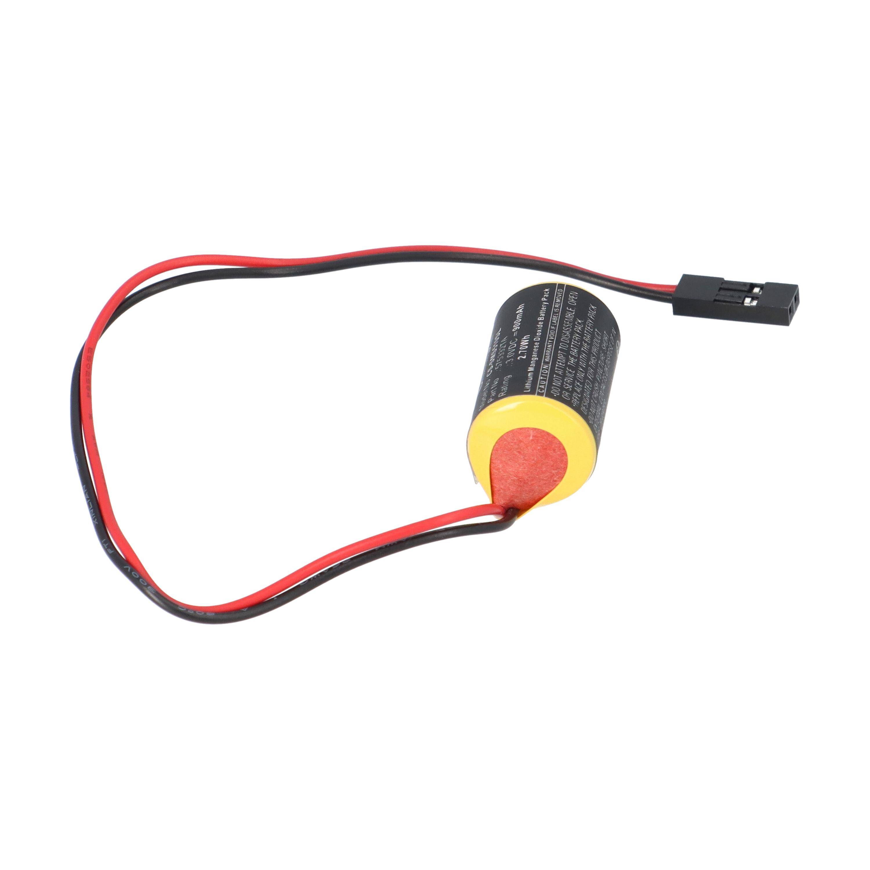 Lithium 3V Batterie CR1/2AA 2‑poliger Dupont‑Stecker im 2,54‑mm Raster Siemens 575332TA