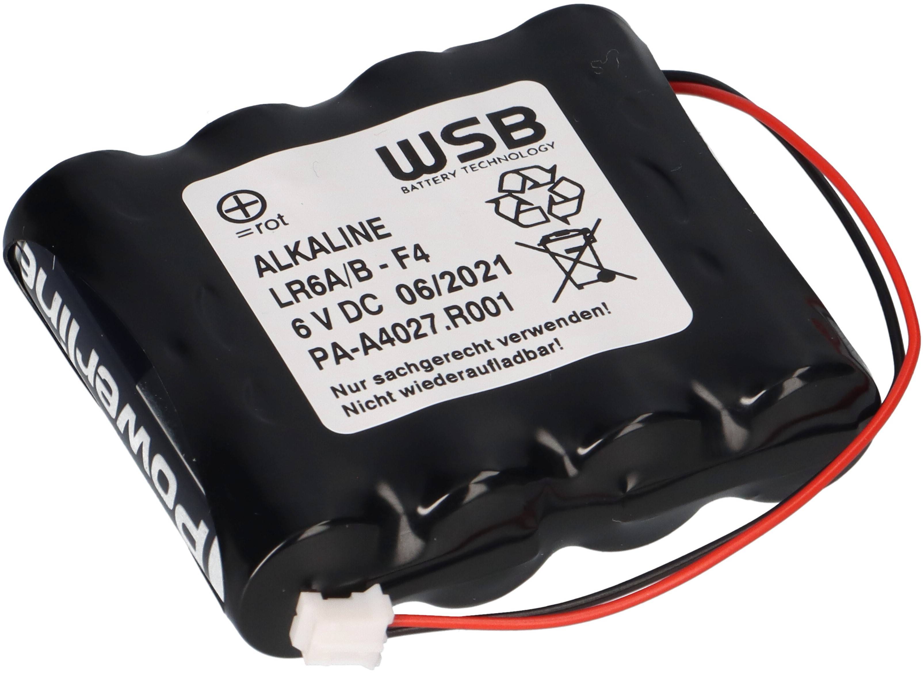 Batteriepack kompatibel Messerschmitt 6VQ-02 6 Volt F4x1 mit Stecker PHR 2