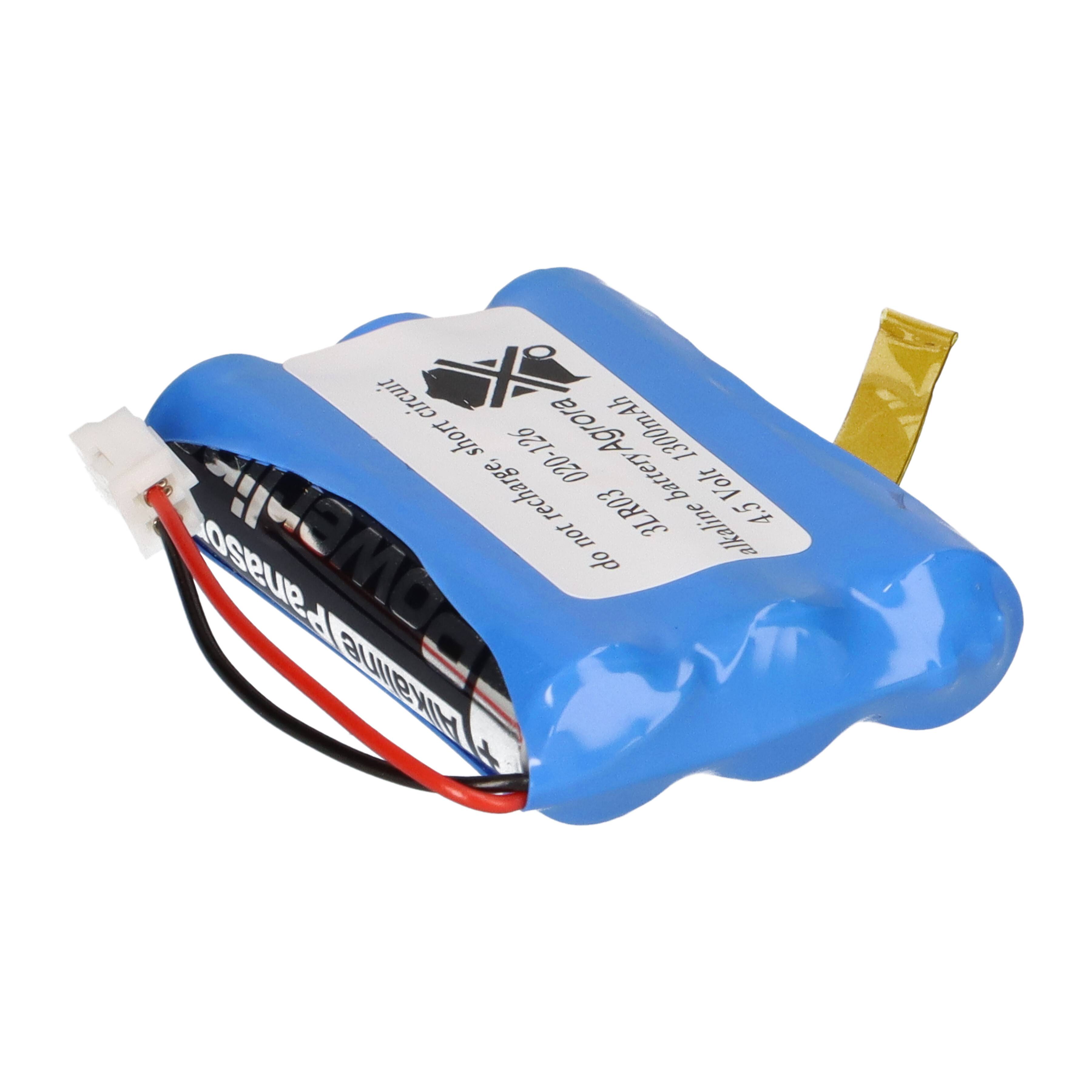 Batteriepack 4,5V F1x3 Micro AAA Kabel + Stecker kompatibel Safe-O-Tronic 38400200