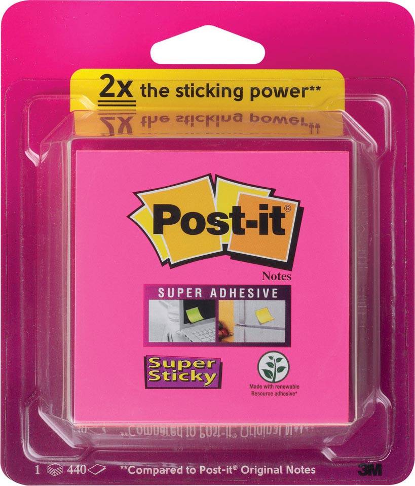 Post-it Super Sticky Würfel Rainbow Collection f.sor. 440Bl.